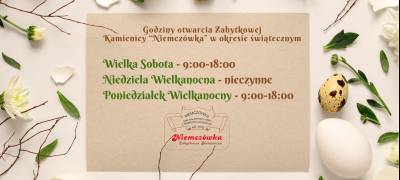 Godziny pracy w okresie świątecznym